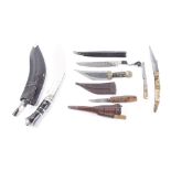 Presentation kukri knife, together with five other eastern style knives [Note: Under the Criminal