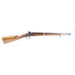 (S1) .58 Zoli Percussion black powder rifle, 23 ins fullstocked brass banded barrel, steel cleaning