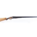 (S2) 12 bore Bignotti boxlock non ejector, 27½ ins barrels, ½ & full, 70mm chambers, scallop backed