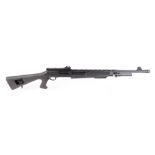 (S1) 12 bore Hatsan Escort pump action, 24 ins barrel with fitted muzzle break, multi shot tube maga