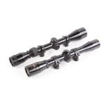 4 x 32 Nikko Stirling Silver Crown scope and mounts; 3-9 x 40 Tasco Golden Antler scope and mounts (