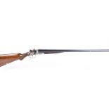 (S2) 12 bore double hammer gun by F. Hadfield, 29¾ ins nitro proof barrels, ic & ic, inscribed FREDE