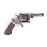 (S5) .22(rf) English single action closed frame revolver, 2¼ ins octagonal sighted barrel, 7 shot cy