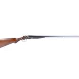 (S2) 12 bore double hammer gun by G. Bell (Glasgow), 30 ins nitro proof barrels, full & ¾, 2½ ins ch