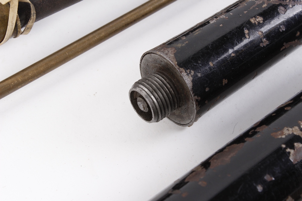 (S58) .410 Victorian air cane with black painted outer (chips, losses) and wood cap, with T-bar pump - Image 3 of 4