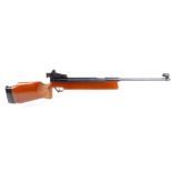 .177 Haenel Model 312 side lever target air rifle, tunnel foresight, hooded adjustable rear sight, p