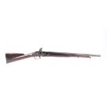 (S58) .750 Tower flintlock musket, 25½ ins fullstocked barrel, steel ramrod with brass ramrod pipes,