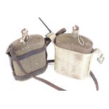 Two WWI Pattern 1903 canvas covered water bottles