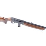 (S1) .22 Anschutz Model 520/61 semi automatic rifle, 24 ins barrel with blade and leaf sights, 10 sh