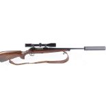 (S1) .22-250 RWS Titan 3 bolt action sporting rifle, 25 ins screw cut barrel (T8 over barrel moderat