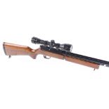 .177 Sharp Innova pump up air rifle, mounted 4 x 40 E13 scope, no. A309838 [Purchasers note: Collect