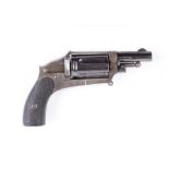 (S58) 5.5mm Belgian Velo-Dog hammerless revolver, sighted barrel, 5 shot fluted cylinder (action a/f