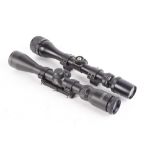 Two 3-9 x 40 scopes by Hawke Sport and Bushmaster with mounts