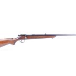 (S1) .22 vintage BSA Sportsman bolt action rifle, 25 ins barrel, with original sights, semi pistol g