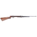 .22 BSA Standard No.1 Model underlever air rifle, open sights, tap loading, chequered panels marked