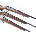 (S1) Two .22 Norinco JW15A bolt action rifles, each with a screw cut barrel, 5 shot magazine, wood s