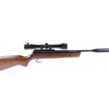 .22 BSA Lightning break barrel air rifle, moderated barrel, 4 x 32 Nikko Stirling Silver Crown scope