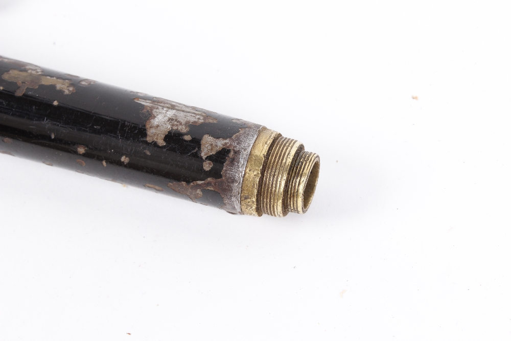 (S58) .410 Victorian air cane with black painted outer (chips, losses) and wood cap, with T-bar pump - Image 2 of 4