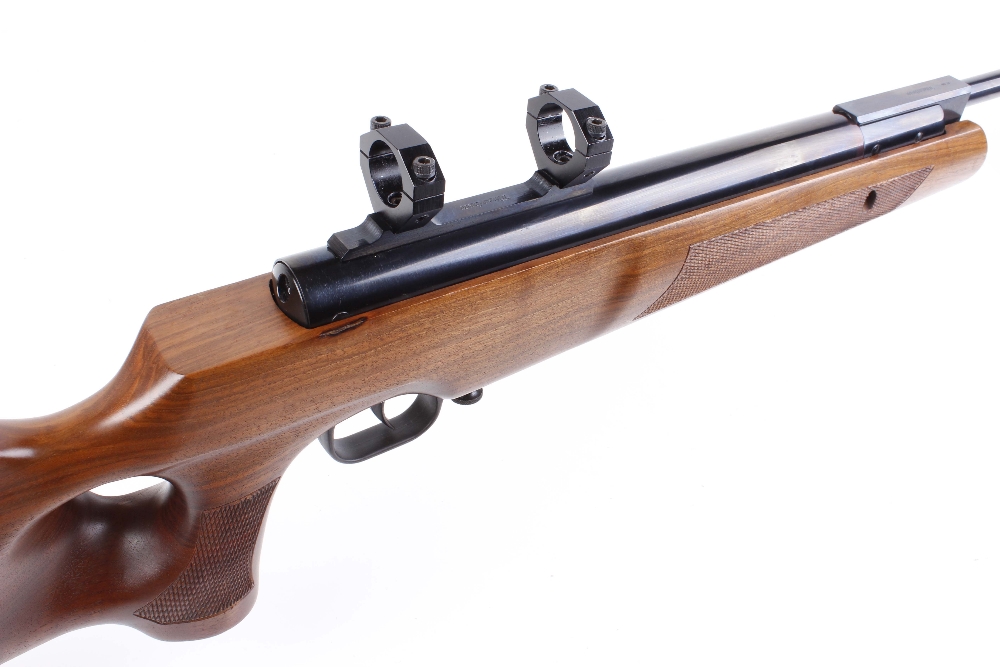 .22 Theoben Sirocco Imperator break barrel air rifle, moderated barrel, with scope mounts, thumbhole - Image 3 of 3