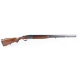 (S2) 12 bore Baikal over and under, 28 ins barrels, ¾ & ½, 70mm chambers, engraved black action with