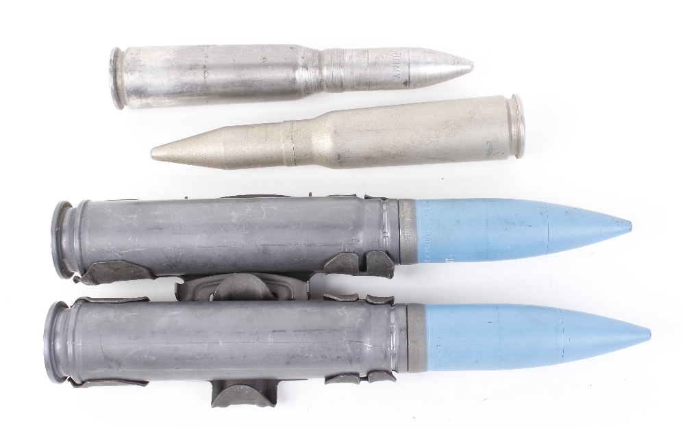 2 x 27mm Mauser shells for RAF Tornado; 2 x 20x102mm drill rounds (all inert) - Image 2 of 2