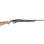 (S2) 20 bore Stevens Model 67, pump action, 3 shot, 28 ins ic barrel, 14¼ ins semi pistol grip stock