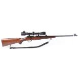 (S1) .22 Zastava CZ 99 Precision bolt action rifle, 22½ ins screw caut barrel (capped), hooded blade