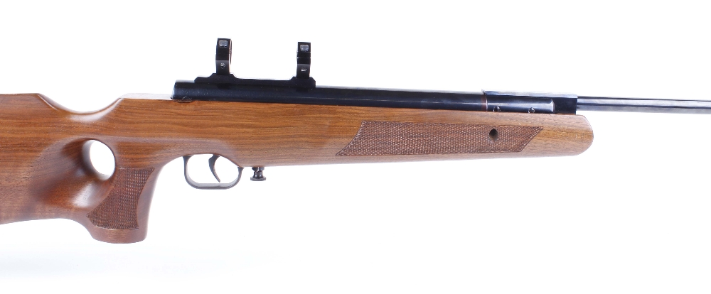 .22 Theoben Sirocco Imperator break barrel air rifle, moderated barrel, with scope mounts, thumbhole - Image 2 of 3