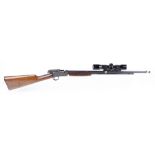 (S1) .22 Winchester Model 62 pump action rifle, 23 ins threaded barrel (capped), tube magazine, barr