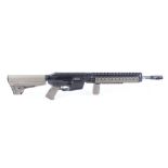(S1) .22 Southern Gun Company semi automatic tactical rifle, 16 ins barrel with fitted muzzle break,