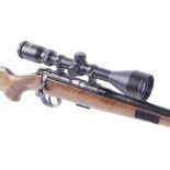 (S1) .22 BRNO Mod 2 bolt action rifle, 15 ins barrel threaded for moderator (moderator available), 5