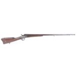 16 bore Remington rolling block shotgun, 31 ins barrel, steel action, the back strap stamped with Re