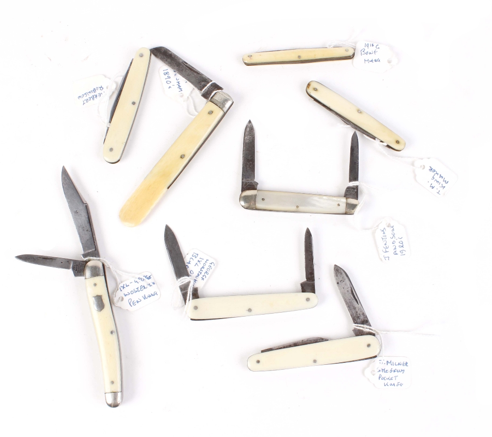 Eight bone handled vintage penknives - Image 2 of 5