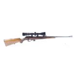 (S1) .22 Walther bolt action rifle, 21 ins barrel with blade and ramp sights, 10 shot magazine, Walt