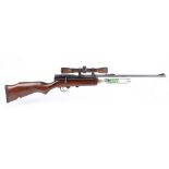.22 SMK XS79CO2-88 b/a air rifle with open sights and fitted 4x32 SMK scope[Purchasers note: Collect