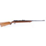 (S1) .22 Mauser bolt action single shot rifle, 27 ins barrel stamped DRP DRGM, raised blade foresigh