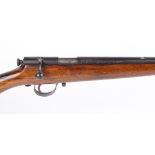 (S2) .22 (smooth) BSA bolt action (former .220 rifle), 24¼ ins threaded barrel, single shot, BSA tra