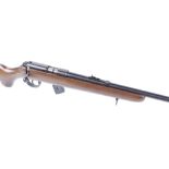 (S1) .22 Norinco JW15A bolt action rifle, 24 ins screw cut barrel (capped), 8 shot magazine, semi pi