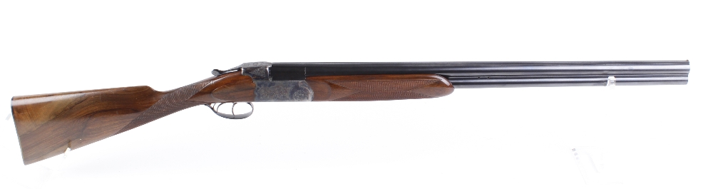 (S2) 12 bore Boucher, over and under, ejector, 27½ ins barrels stamped Canon S Heurtier & Cie, ¾ & ½