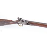 (S2) .750 (19mm) Indian flintlock black powder musket, 38½ ins fullstocked steel barrel, steel ramro