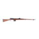 (S58) 7.5 x 53.5R Schmidt Rubin M1889 straight pull Swiss military service rifle, in original specif