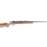 (S1) .22 Gaucher, bolt action (a/f), 22½ ins barrel, adjustable open sights, 13¼ ins semi pistol gri