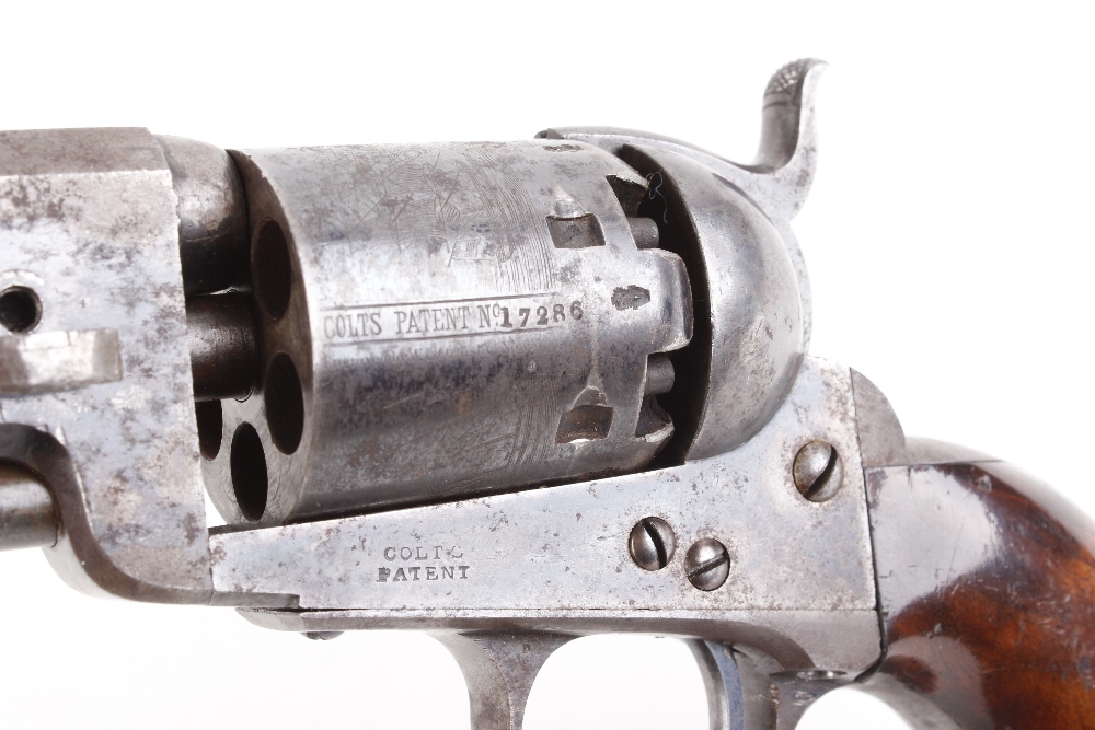 (S58) .36 M1851 Colt Navy percussion revolver c.1852, 7½ ins octagonal barrel with captive rammer, t - Image 7 of 11