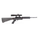 (S1) .22 Remington Model 597 VTR semi automatic rifle, screw cut barrel (capped), 6 x 10 shot magazi