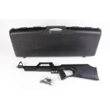 (S1) .22 Walther G22 semi automatic tactical rifle, threaded barrel (capped), in maker's foam lined