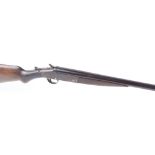 (S2) 12 bore single semi hammer gun by Chas. Osborne & Co. 30 ins barrel, ¾ choke, 2½ ins chamber, t