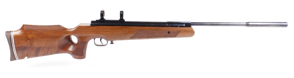 .22 Theoben Sirocco Imperator break barrel air rifle, moderated barrel, with scope mounts, thumbhole
