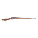 (S1) .58 Euroarms black powder percussion carbine, 32½ ins fullstocked and brass banded round barrel