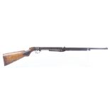 .177 Vintage Haenel Mod. IV E under lever air rifle with original open sights, figured wood stock wi