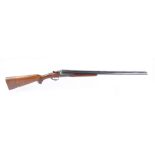 (S2) 12 bore boxlock non ejector by Zabala, 29 ins chopper lump barrels, ¼ & ¾, raised hob cut rib,